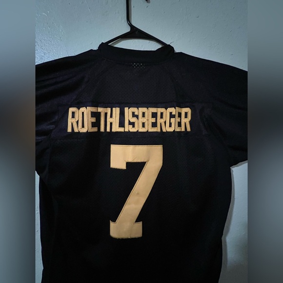 VINTAGE PITTSBURGH STEELERS BEN ROETHLISBERGER AUTHENTIC REEBOK JERSEY 48 NFL - Picture 4 of 13